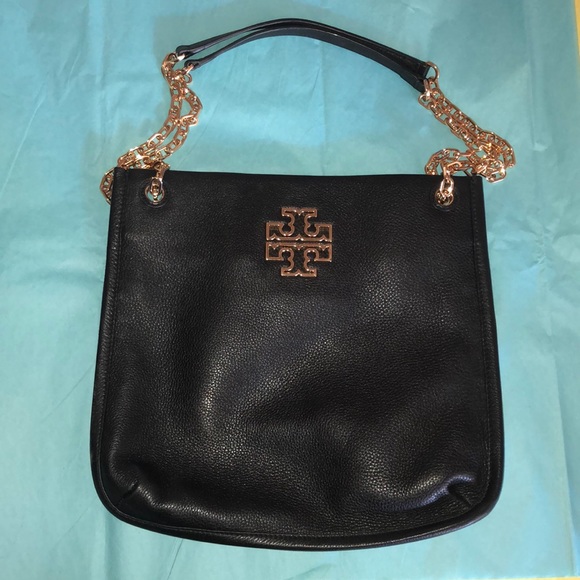 Tory Burch Black Britten Swingpack Leather Bag - Picture 2 of 15